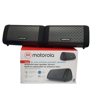 اسپیکر بلوتوثی قابل حمل موتورولا مدل Sonic SUB 630 BASS Twin بسته دو عددی