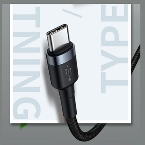 کابل تبدیل USB-C به لایتنینگ باسئوس مدل  CATLKLF-G1 Cafule طول 1.2 متر