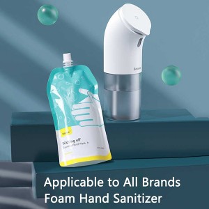 پمپ فوم ساز مایع دستشویی بیسوس مدل Minipeng Hand Washing Machine بهمراه فوم مایع +فول پک