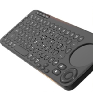 کیبورد بی سیم با تاچ پد۲ زبانه گرین Green Dual Mode Portable Wireless Keyboard with Touch Pad Black