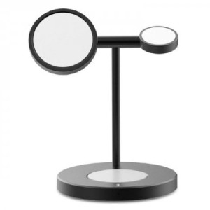 شارژر وایرلس سریع آیفون و اپل واچ و ایرپاد برند گرین Green 3 in 1 Magnetic Fast Wireless Charger 15W