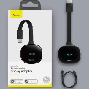 دانگل HDMI وای فای تلویزیون باسئوس با کیفیت 4K مدل Baseus Meteorite Shimmer Wireless Display Adapter CATPQ-A01.jpg