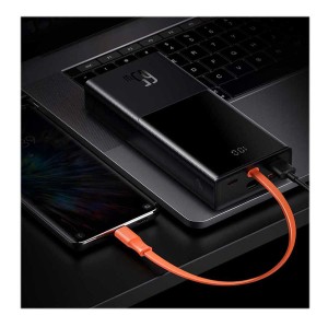 پاوربانک  فست شارژ  ظرفیت 20000 بیسوس مدل Baseus Elf Digital Display PPJL000001 توان 65 وات با کابل USB Type-C