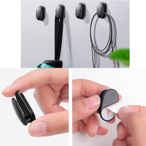 آویز و نگهدارنده باسئوس مدل Small Shell Vehicle Hook ACGGBK-01 بسته 4 عددی