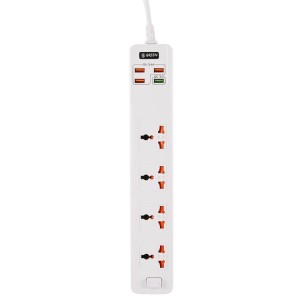 چند راهی و محافظ برق ضد احتراق گرین لاین مدل GNPS3MQCWH به همراه درگاه شارژ USB 3.0