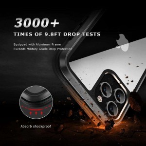 کاور گوشی و قاب محافظ شفاف گرین لاین مدل Hibrido Shield مناسب گوشی موبایل اپل iPhone 13 Pro Max