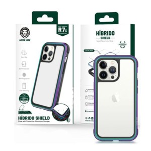 کاور گوشی و قاب محافظ شفاف گرین لاین مدل Hibrido Shield مناسب گوشی موبایل اپل iPhone 13 Pro Max