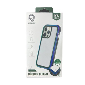 کاور گوشی و قاب محافظ شفاف گرین لاین مدل Hibrido Shield مناسب گوشی موبایل اپل iPhone 13 Pro Max