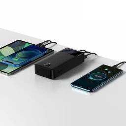 پاور بانک و شارژ سریع همراه 20 وات بیسوس با ظرفیت 30000 میلی آمپر ساعت مدل Bipow Digital Display 30000mAh Power Bank PPDML-N
