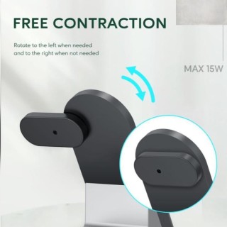 شارژر وایرلس 6 کاره گرین مدل 6IN1 wireless charger stand green