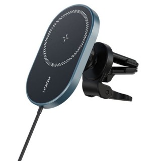 پایه نگهدارنده و شارژر وایرلس مگنتی راک مدل Rock W36 Q1 Apple Magnetic Car Charger