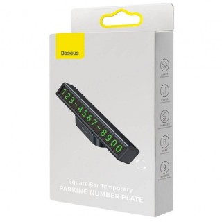 شماره تلفن پارک خودرو بیسوس مدل Square Bar Temporary Parking Number Plate CNFT000001