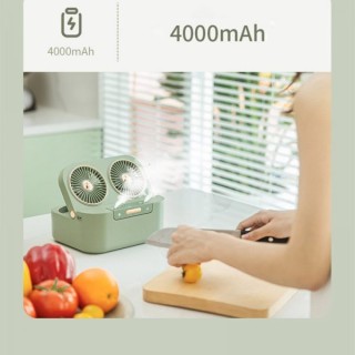 فن و پنکه رومیزی شارژی مدل ZAY-F005