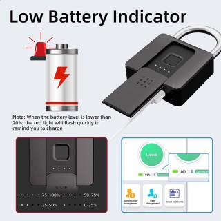 قفل هوشمند و الکترونیکی مدل Smart Padlock بزرگ