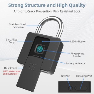قفل هوشمند و الکترونیکی مدل Smart Padlock بزرگ
