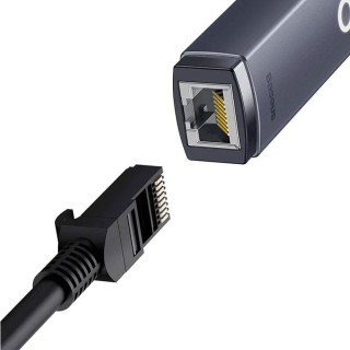 مبدل USB به پورت شبکه بیسوس مدل  Ethernet Adapter USB to RJ45 LAN Port WKQX000113