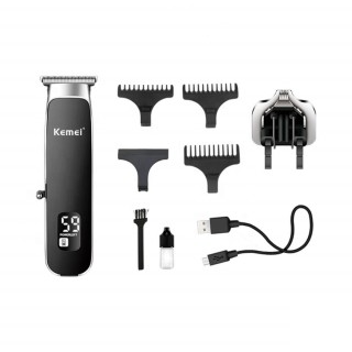 ماشین اصلاح موی سر و صورت کیمی مدل km-1893 با قابلیت شارژ و نمایشگر LED