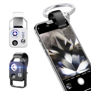 لنز میکروسکوپی و تله فوتو موبایل زوم 200 برابر  برند اپکسل Apexel مدل APL-MS002