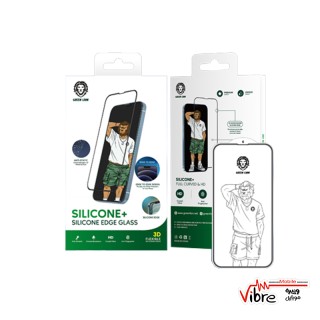 گلس و محافظ صفحه نمایش گرین مدل +Silicone مناسب گوشی موبایل اپلiPhone 12 pro max