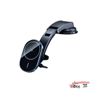 پایه نگهدارنده و شارژر وایرلس مگنتی راک مدل Rock W36 Q1 Apple Magnetic Car Charger