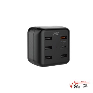 شارژر دیواری هوشمند بریو مدل BMP-006 با 6 درگاه اتصال