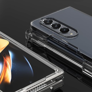قاب و  کیف شفاف گوشی با جای خودکار برای سامسونگ زد فولد 4 مدل ARAREE NUKIN P CLEAR CRYSTAL CASE FOR SAMSUNG Z FOLD4