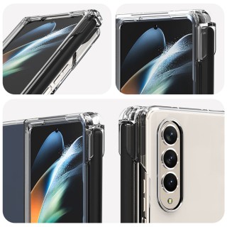 قاب و  کیف شفاف گوشی با جای خودکار برای سامسونگ زد فولد 4 مدل ARAREE NUKIN P CLEAR CRYSTAL CASE FOR SAMSUNG Z FOLD4