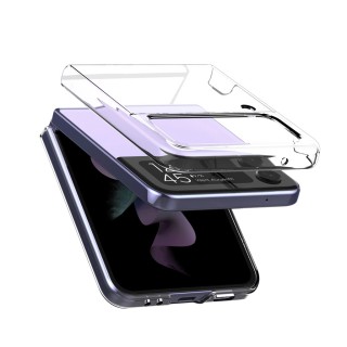 قاب و کاور شفاف گلکسی زد فلیپ 4 مدل ARAREE NUKIN085 CLEAR CRYSTAL CASE FOR SAMSUNG Z FLIP 4