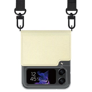 قاب و کیف محافظ به همراه بند آویز به شانه و دور گردن زد فلیپ 4 مدل ARAREE CANVAS DIARY CASE FOR SAMSUNG Z FLIP 4
