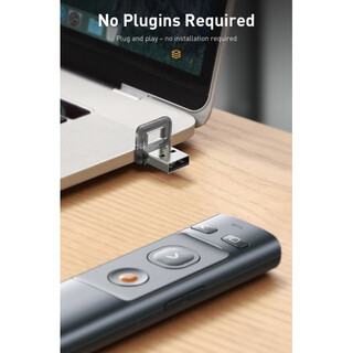 پوینتر و پرزنتر بیسوس Baseus Orange Dot Wireless Presenter Red Laser مدل ACFYB-0G