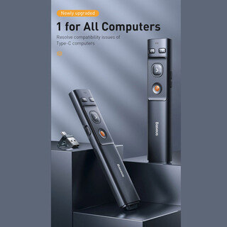 پوینتر و پرزنتر بیسوس Baseus Orange Dot Wireless Presenter Red Laser مدل ACFYB-0G