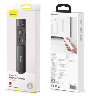 پوینتر و پرزنتر بیسوس Baseus Orange Dot Wireless Presenter Red Laser مدل ACFYB-0G