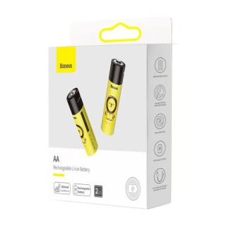باتری قلمی قابل شارژ بیسوس (پک 2عددی) مدل Baseus Rechargeable Li-ion Battery با گارانتی