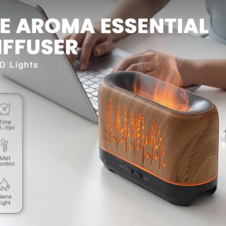 خرید  بخور هوا آروما مدل Airthereal Flame Diffuser with Remote Control