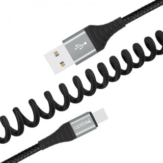 کابل تبدیل USB به LIGHTNING با طول 1.5 متر یسیدو مدل YESIDO CA-38 USB SPRING DATA CABLE FOR LIGHTNING