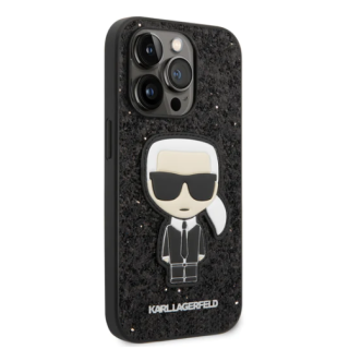 قاب گوشی شاین کارل لاگرفلد مناسب آیفون 14 پرومکس مدل IPHONE 14 PRO MAX - PC/TPU  GLITTER FLAKES CASE