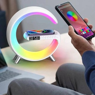 شارژر وایرلس و چراغ خواب دارای 16 میلیون رنگ  RGB مدل  Smart Light
