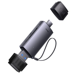 رم ریدر  SD/TF کارت دو پورت USB / TYPE_C بیسوس مدل Airjoy-WKQX060113