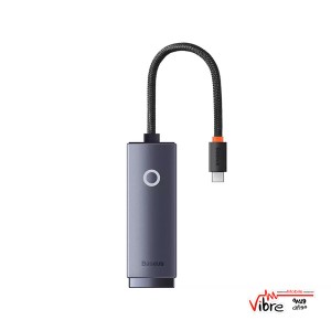 هاب تبدیل تایپ‌ سی به شبکه RJ45 بیسوس مدل Lite Series Type-C to RJ45 LAN Port Hub WKQX000213