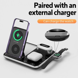 استند شارژ 4 کاره گرین مدل 4In 1 Wireless Charging Station 2