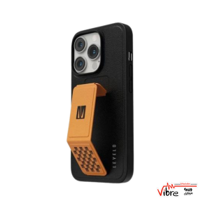 قاب آیفون 14 پرومکس مدل LEVELO MORPHIX GRIP STAND LEATHER CASE