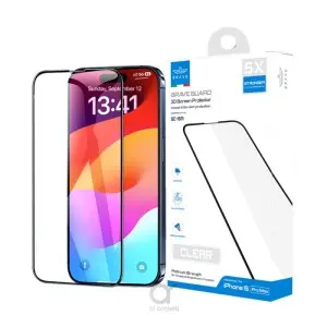 محافظ صفحه نمایش  clear(شفاف)بریو برای iPhone 15 Pro Max، مدلBrave Privacy Screen Protector