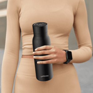 بطری آب هوشمند 600 میلی لیتری لپرسو مدل LePresso 600ml Smart Hydration Vacuum Bottle LP600SBBK