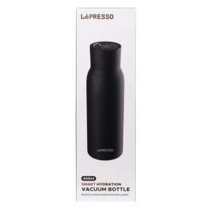 بطری آب هوشمند 600 میلی لیتری لپرسو مدل LePresso 600ml Smart Hydration Vacuum Bottle LP600SBBK