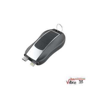 پاوربانک جاسویچی قابل حمل و چراغ قوه 1500mAh Portable Keychain Power Bank