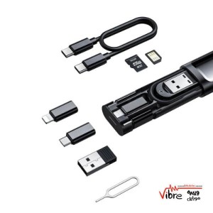 مجموعه کابل چند کاره تایپ سی، یو اس بی, میکرو و لایتنینگ مک دودو مدل  Mcdodo WF-1720 Multifunctional Cable Storage Box