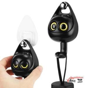 هوک آویز گربه چشمک زن مدل Cartoon Wall Decoration Hook Strong Adhesive Cat Sticker.