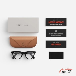 عینک دوربین دار ریبن متا مدل Ray-Ban Meta – Wayfarer (Standard) Smart Glasses – Matte Black, Polarized Gradient Graphite