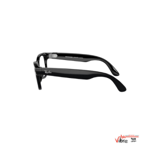 عینک دوربین دار ریبن متا مدل Ray-Ban Meta – Wayfarer (Standard) Smart Glasses – Shiny Black, Polarized Gradient Clear