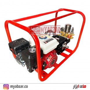سمپاش زنبه ای موتور طرح هوندا 6.5 با پمپ 45 بار مشکی طرح رینو